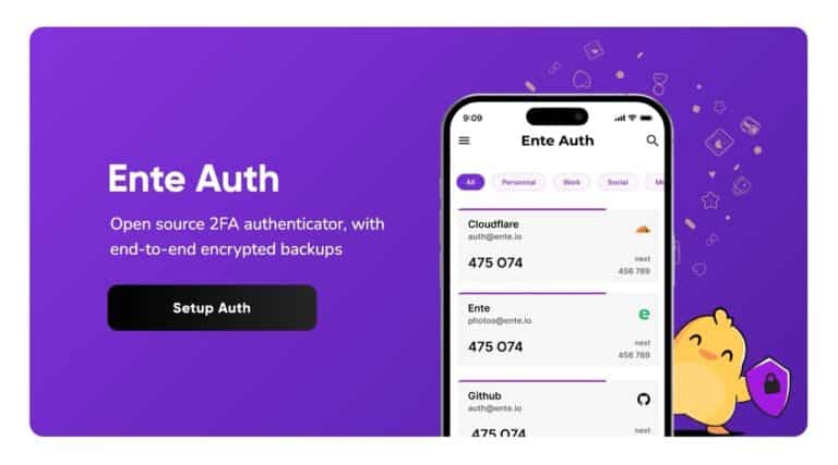 Ente Auth：開源雙重驗證應用程式，兼具跨平台、端對端加密和匯入匯出功能