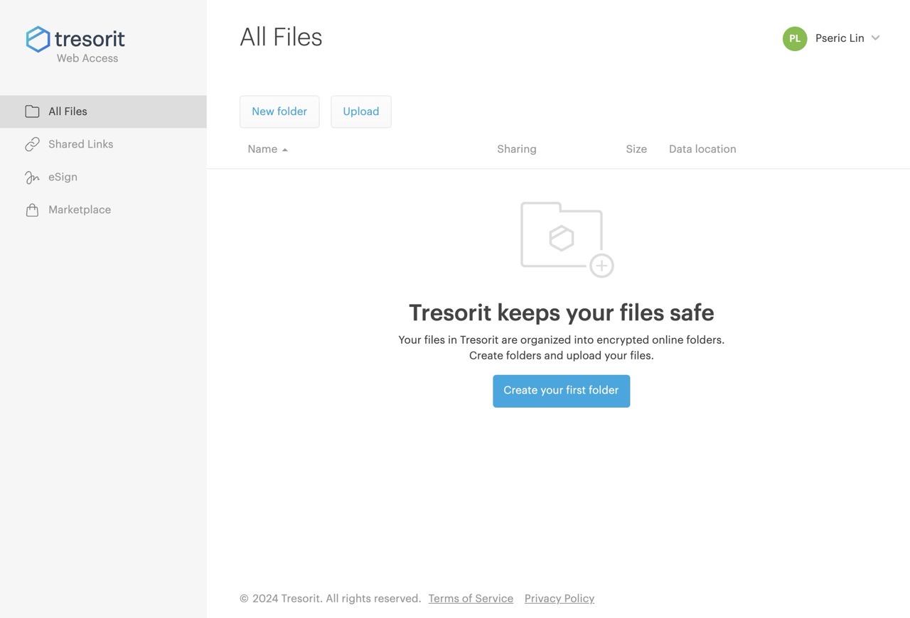 Tresorit secure cloud storage 6.