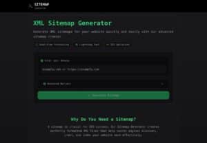 如何快速生成網站地圖：使用 Sitemap Generator 提升網站 SEO 表現