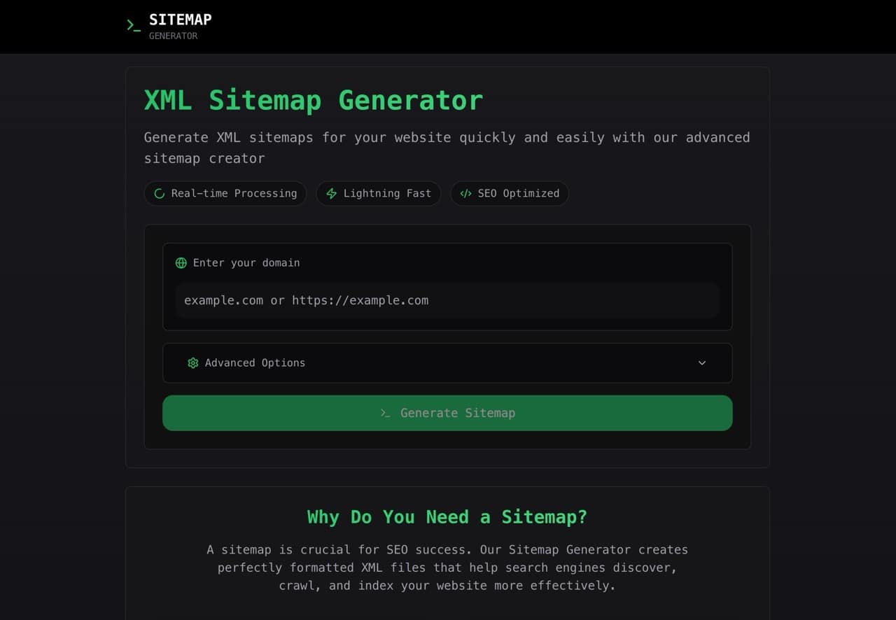 Sitemap generator 1.