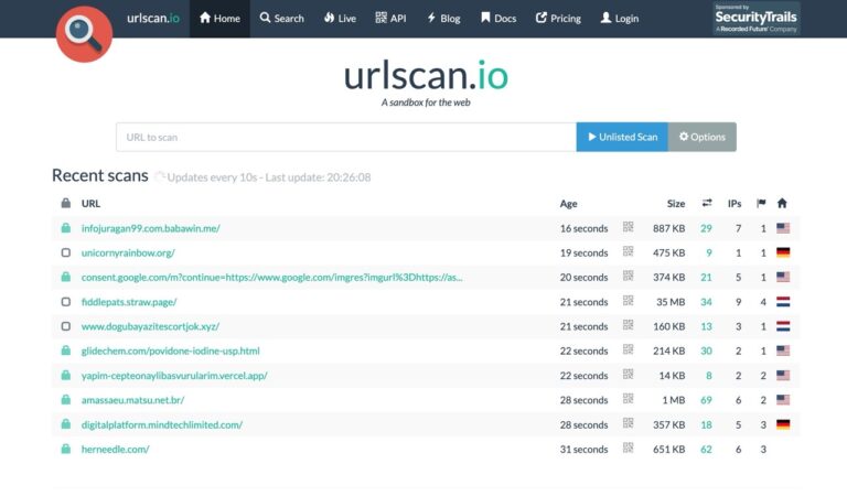 Urlscan.io：免費網站掃描工具，線上檢測網頁的各項連結相關資訊