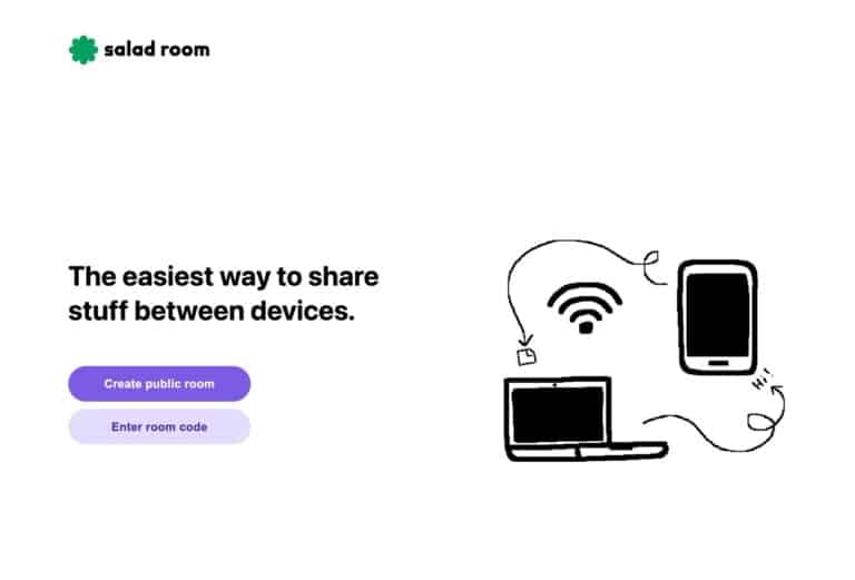 Salad Room：免費跨裝置檔案與訊息傳輸工具，無需註冊立即使用