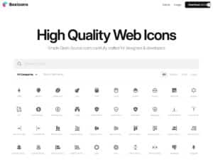 Boxicons 免費圖示集：超過 1600 個高品質 SVG 圖案可商用下載