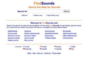 FindSounds 免費音效搜尋引擎:輕鬆搜尋、下載各類聲音素材 1 FindSounds 免費音效搜尋引擎:輕鬆搜尋、下載各類聲音素材