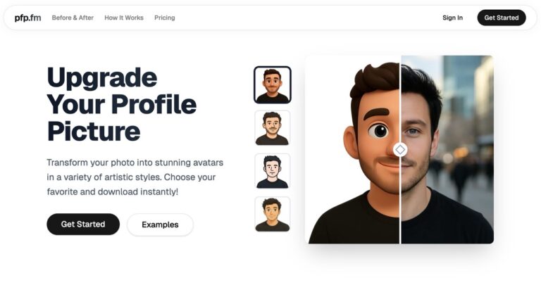 AI 讓大頭貼升級！pfp.fm 將你的照片轉換成 3D、漫畫、日本動漫風格頭像