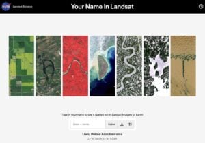 探索 NASA Your Name in Landsat：用地球地貌照片拼出你的名字