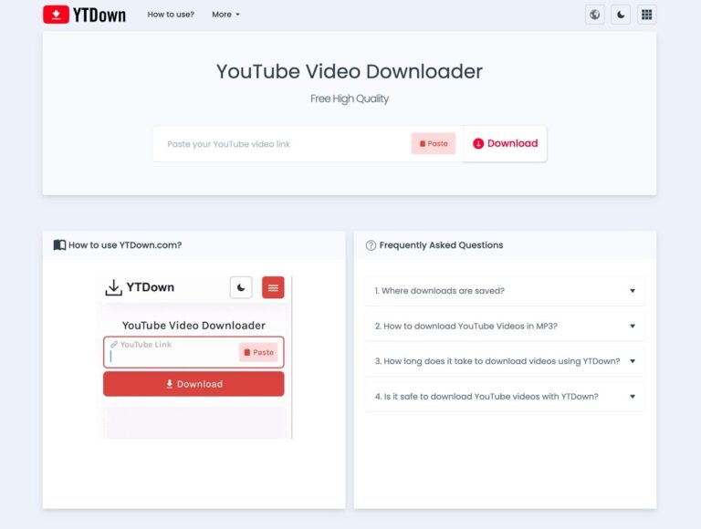 YTDown YouTube 影片下載工具：支援 HD/MP3 線上免費下載教學
