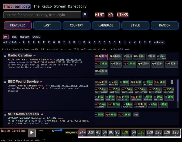 FMSTREAM 免費線上廣播平台：收聽全球 AM / FM 電台教學