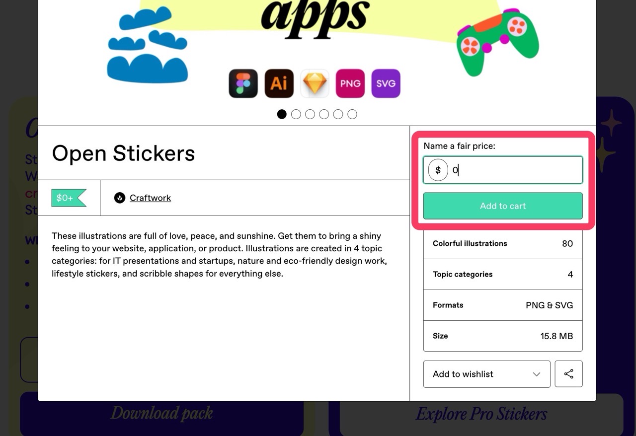 Open Stickers