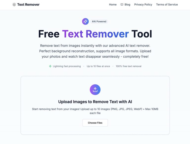 Text Remover 免費 AI 文字移除工具：快速去除圖片文字並重建背景