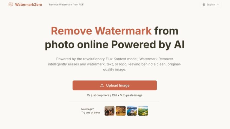 WatermarkZero：免費 AI 工具，快速清除照片浮水印