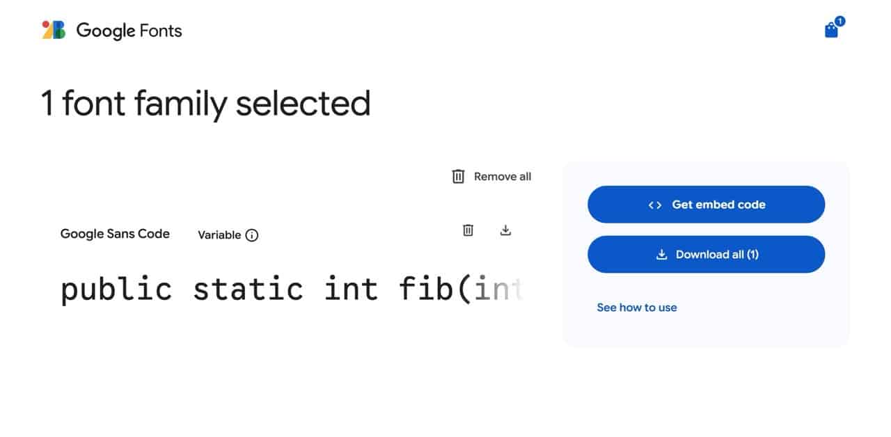 Google Sans Code