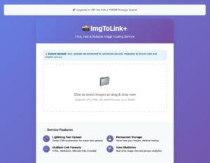 ImgToLink+ 免費圖床：快速上傳與分享圖片，永久儲存