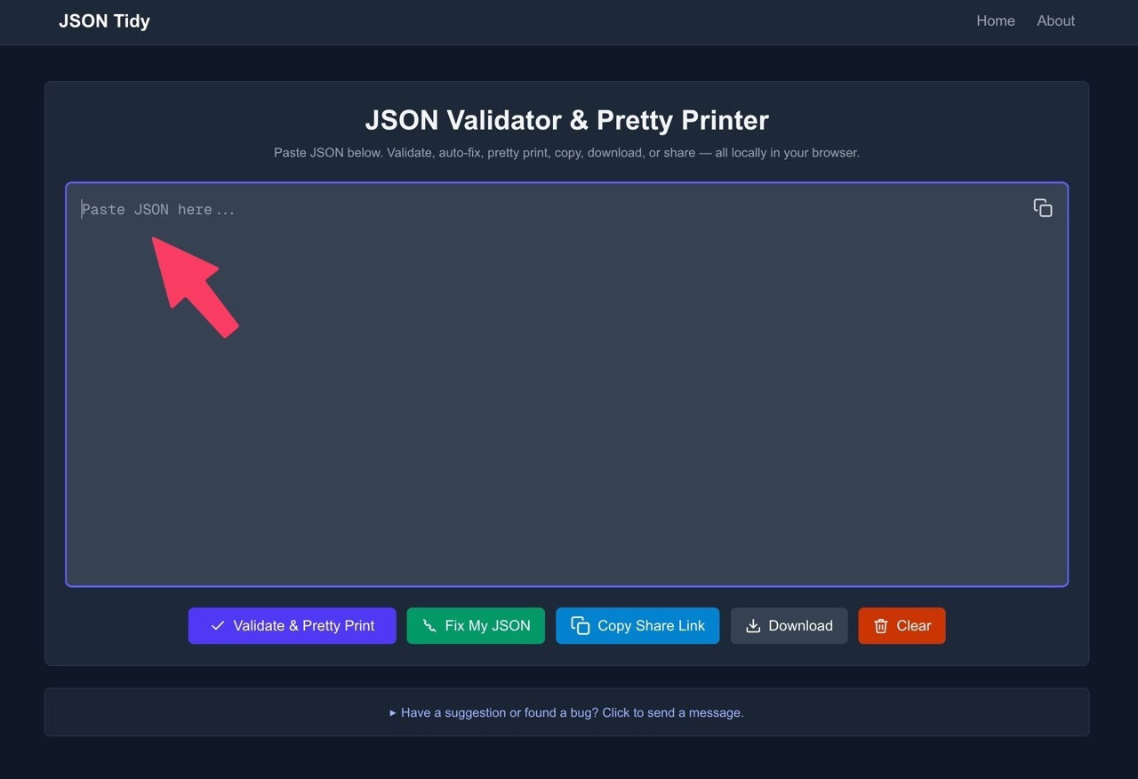 JSON Tidy