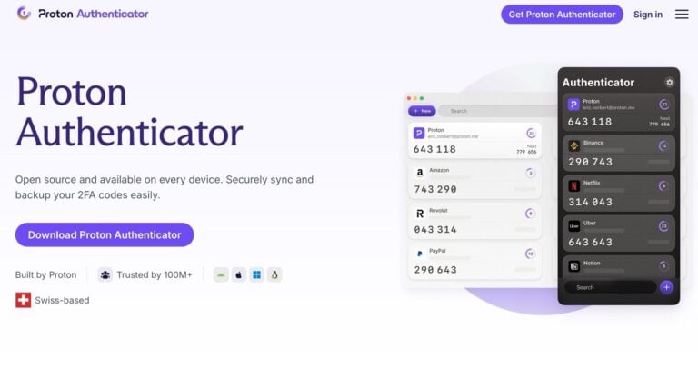 Proton Authenticator：免費開源雙重驗證應用程式，安全跨平台首選