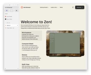 Zen Browser：基於 Firefox 的高效能瀏覽器，兼具垂直分頁與隱私