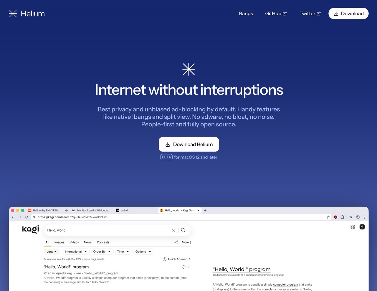 Helium Browser