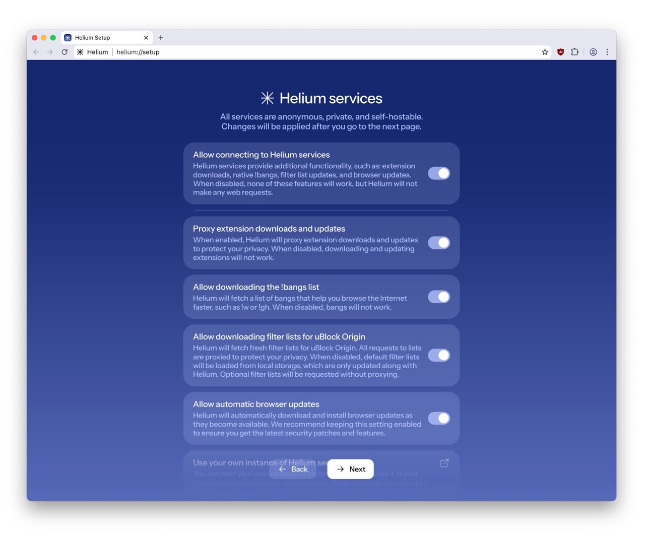 Helium Browser