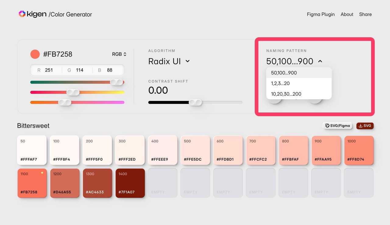 Kigen Color Generator