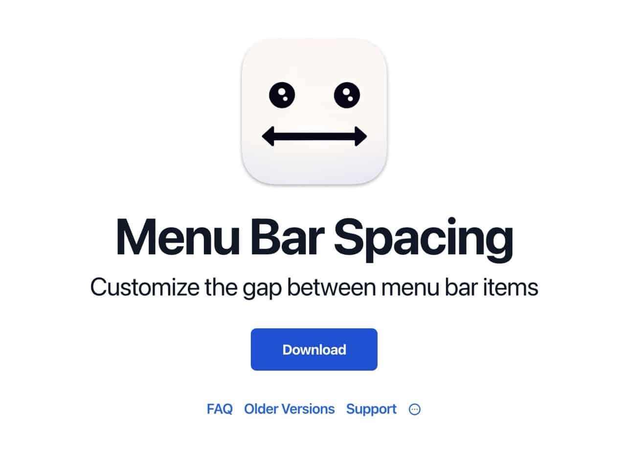 Menu Bar Spacing