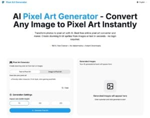 Pixel Art Generator：免費 AI 像素藝術產生器推薦