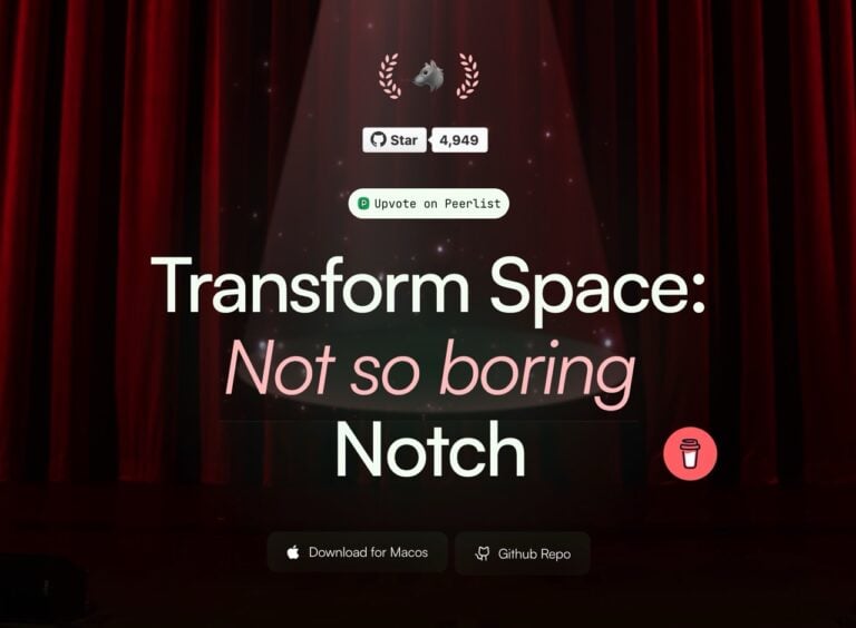 Boring Notch：讓 MacBook 瀏海變身動態島，快速控制音樂、行事曆和電量顯示