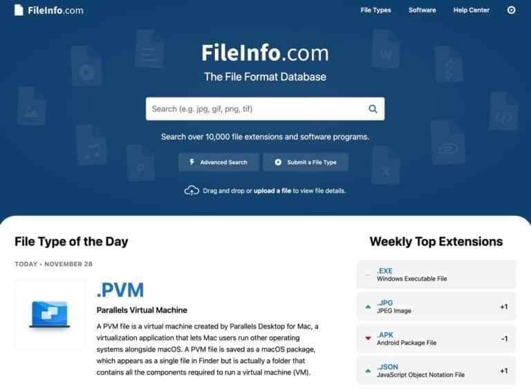 FileInfo.com：超過一萬種檔案格式資料庫，一鍵查詢副檔名、開發者與支援軟體