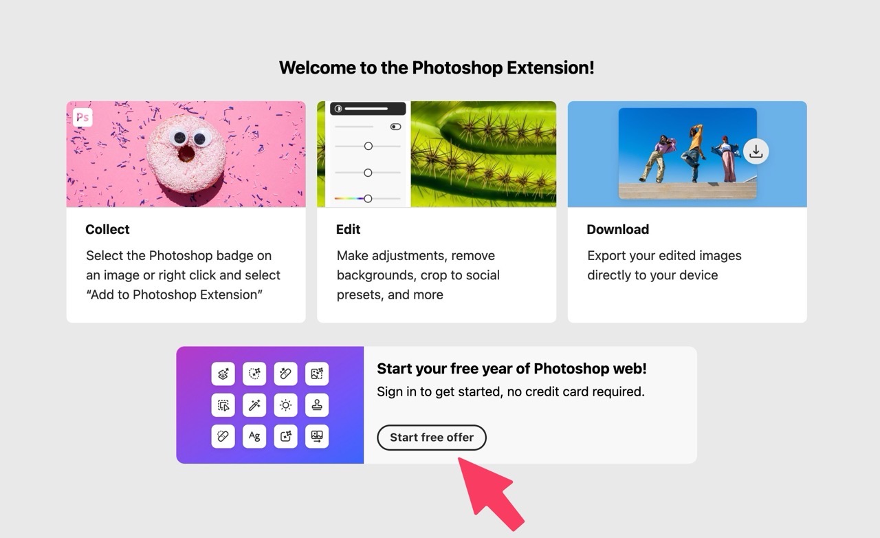 Adobe Photoshop 網頁版限時免費！只需下載 Chrome 擴充功能即可用一年