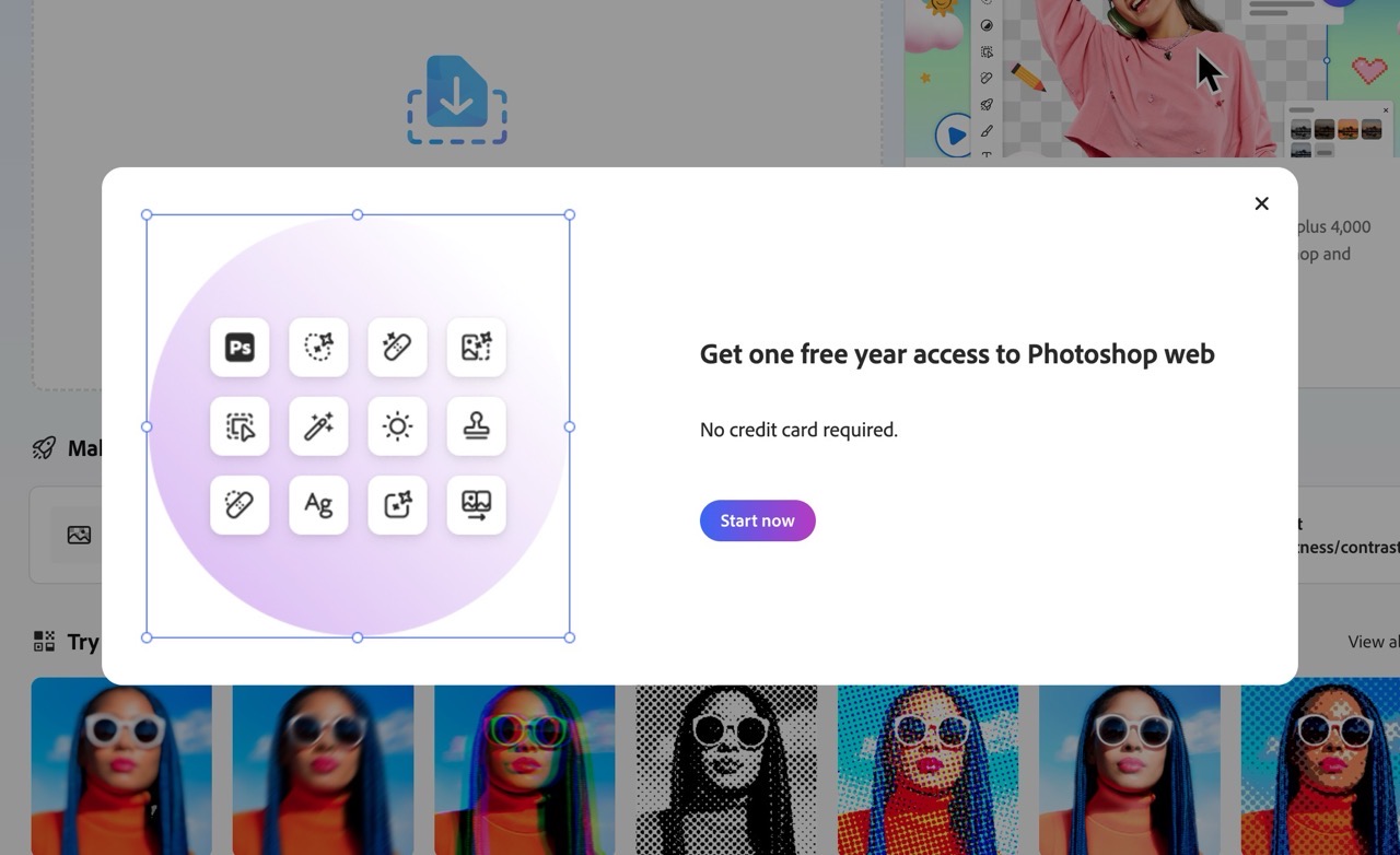 Adobe Photoshop 網頁版限時免費！只需下載 Chrome 擴充功能即可用一年