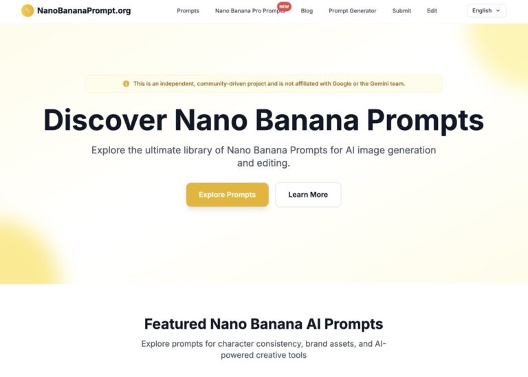 Gemini 3 Pro 圖片生成利器：Nano Banana Prompts 提示詞圖庫介紹