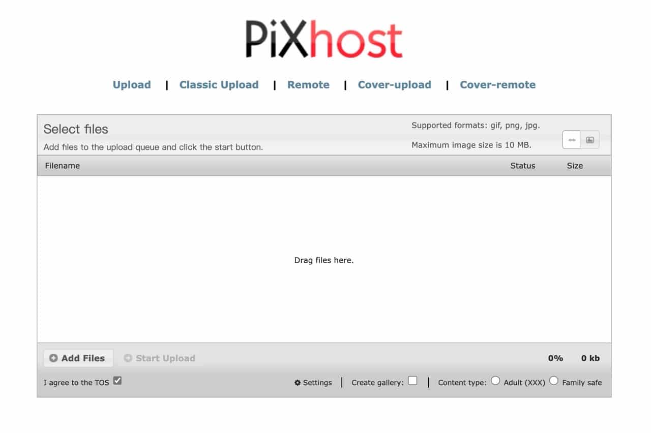 PiXhost
