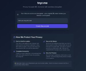 tnyr.me：專注隱私的免費加密縮網址工具，保障連結端對端加密不追蹤