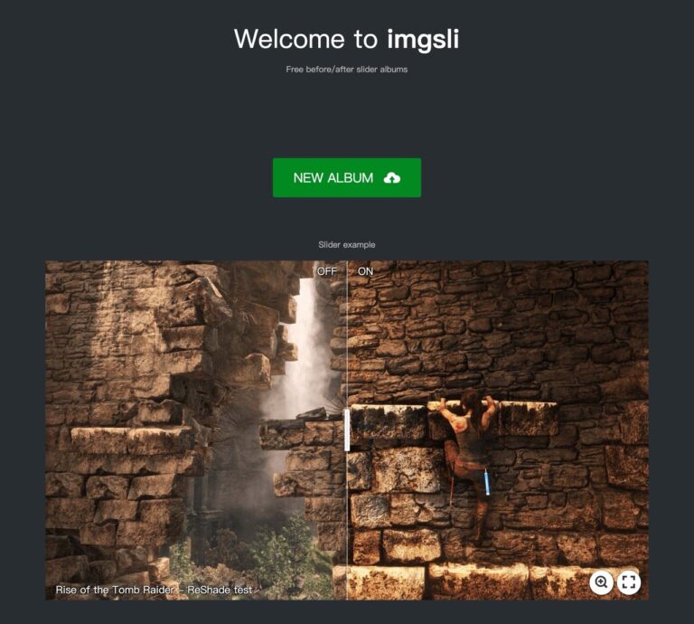 Imgsli：免註冊線上製作圖片前後對比工具，滑動桿即時查看差異
