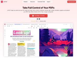 JOPDF 100% 免費 PDF 編輯器：轉檔、壓縮、加密、中文介面全搞定！