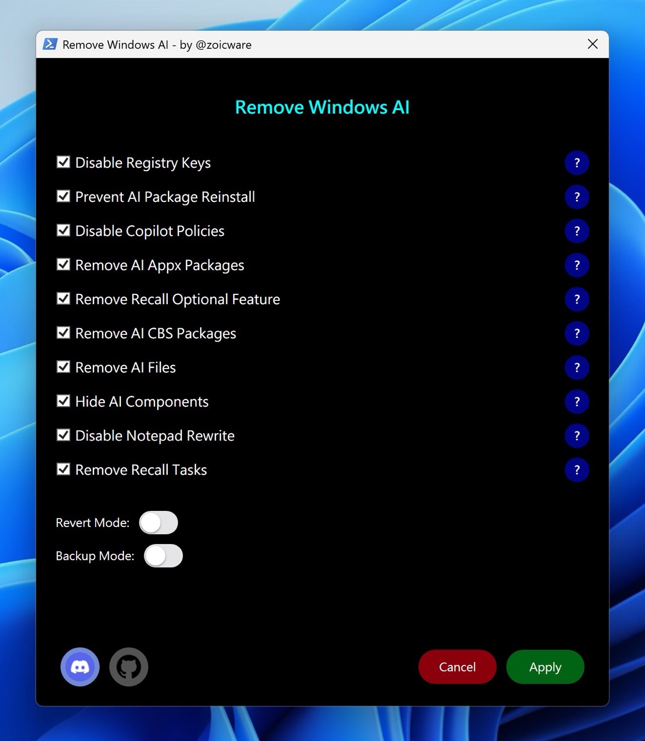 Remove Windows Ai