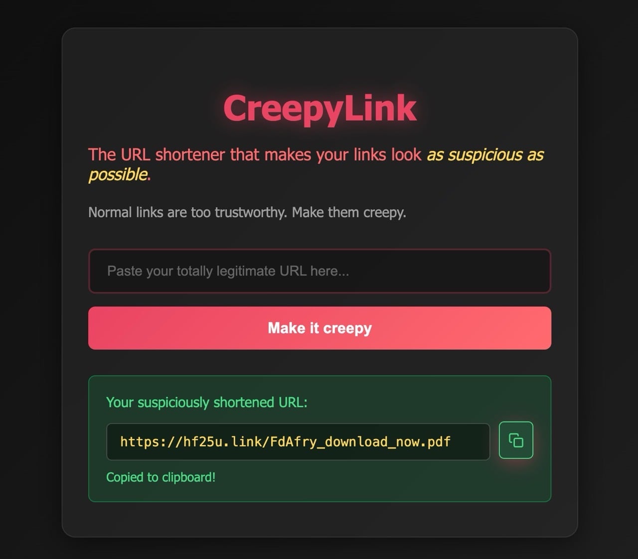CreepyLink
