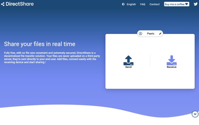 DirectShare：去中心化 P2P 檔案傳輸工具，無大小限制且更安全