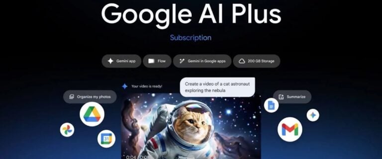 Google AI Plus 正式登台!每月 $260 元即可解鎖 Gemini 3 Pro 與 AI 影片製作 1 Google AI Plus 正式登台!每月 $260 元即可解鎖 Gemini 3 Pro 與 AI 影片製作