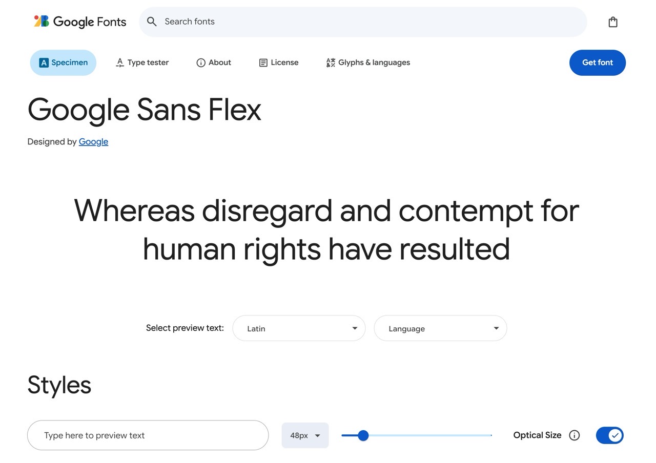Google Sans Flex