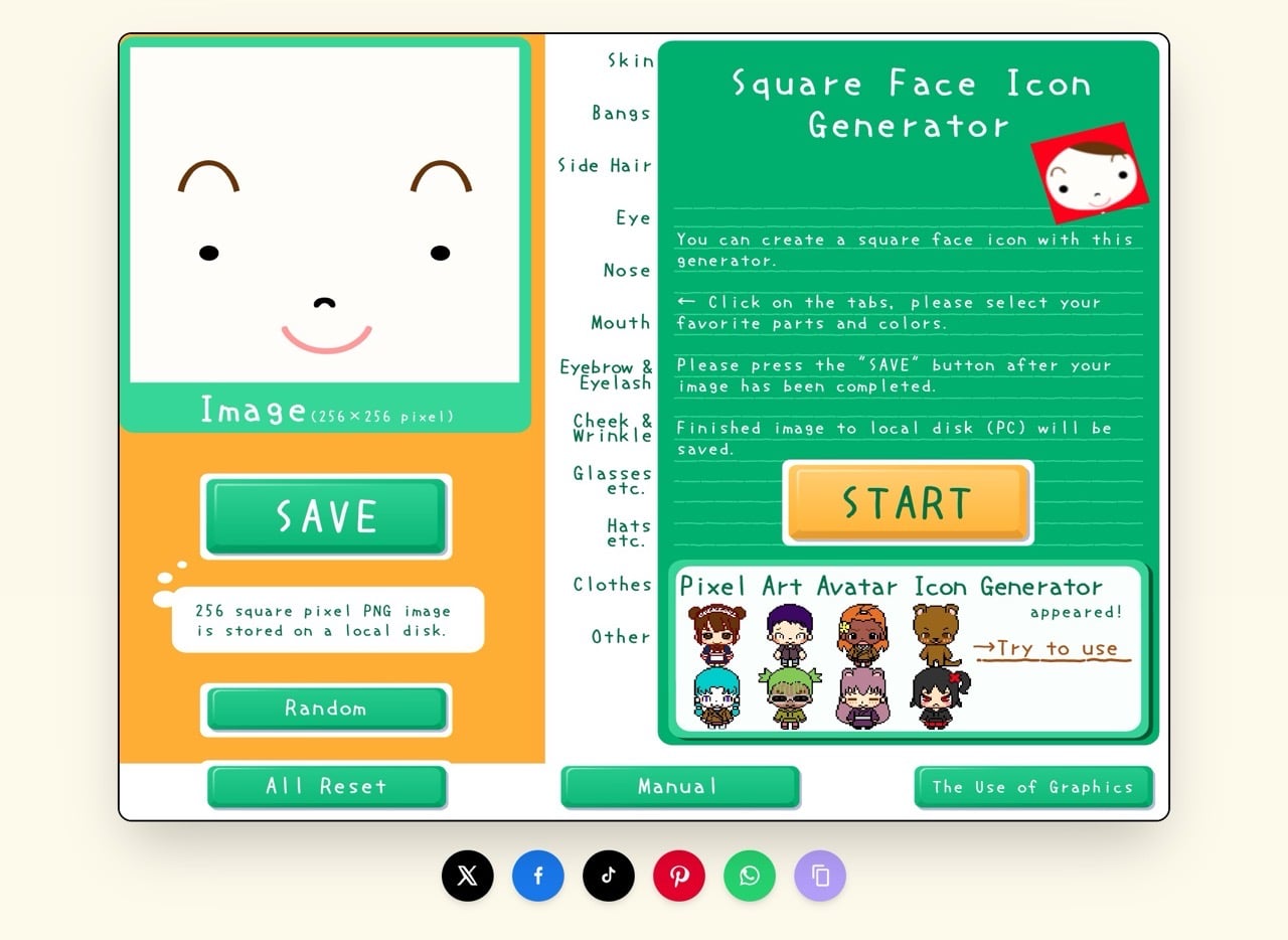 Square Face Generator