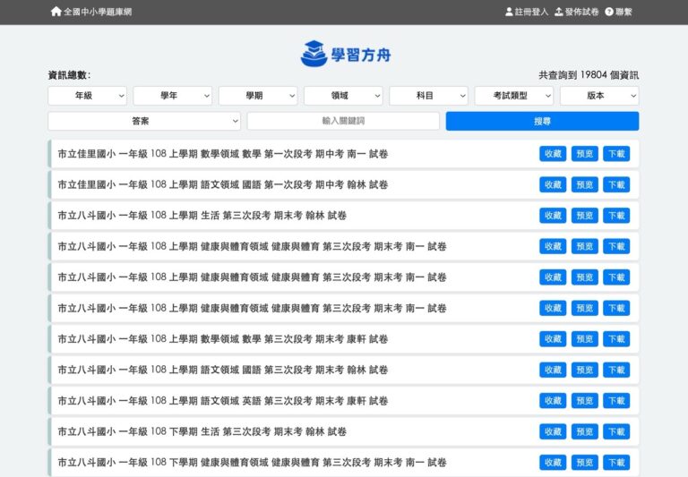全國中小學題庫網停止服務別怕！學習方舟 StudyArk 備份兩萬份試卷免費下載