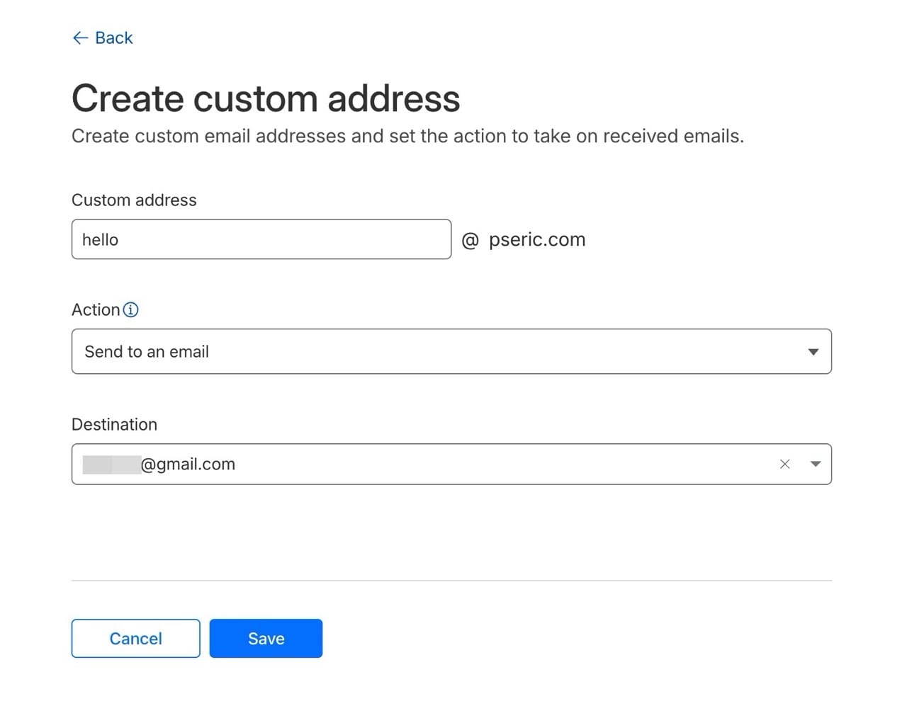 Cloudflare Email Routing