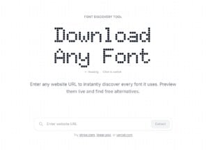 Font Stealer 網頁字型偵測工具:解析網站字體並尋找免費替代方案 1 Font Stealer 網頁字型偵測工具:解析網站字體並尋找免費替代方案