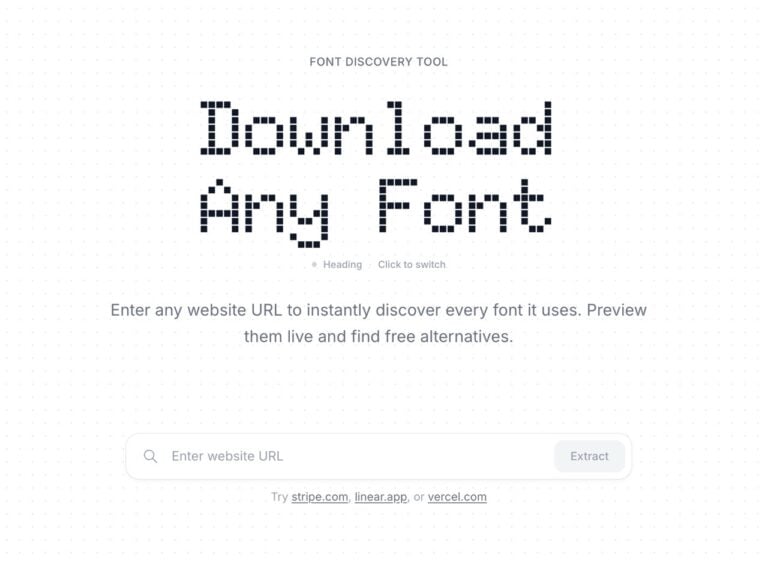 Font Stealer 網頁字型偵測工具:解析網站字體並尋找免費替代方案 1 Font Stealer 網頁字型偵測工具:解析網站字體並尋找免費替代方案