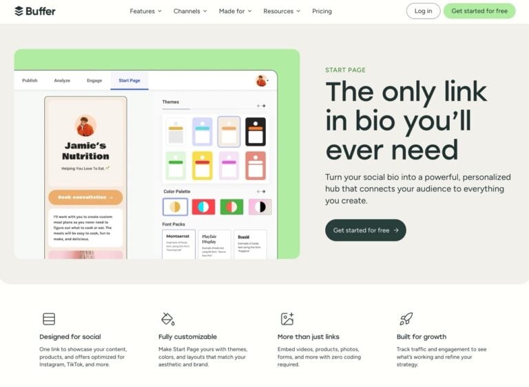 Buffer Start Page:免費打造簡潔美觀的個人多連結主頁 1 Buffer Start Page:免費打造簡潔美觀的個人多連結主頁
