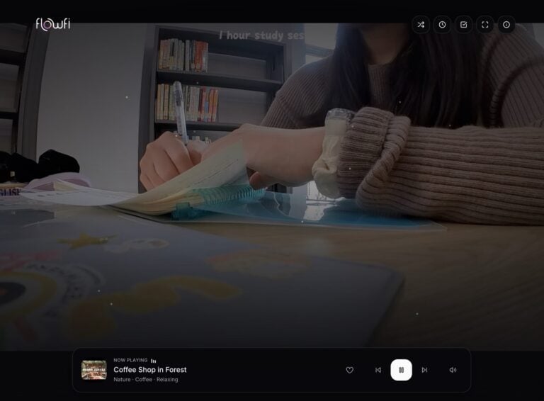 Flow-Fi：免費 Lo-Fi 音樂電台，結合計時器提升工作與唸書專注力