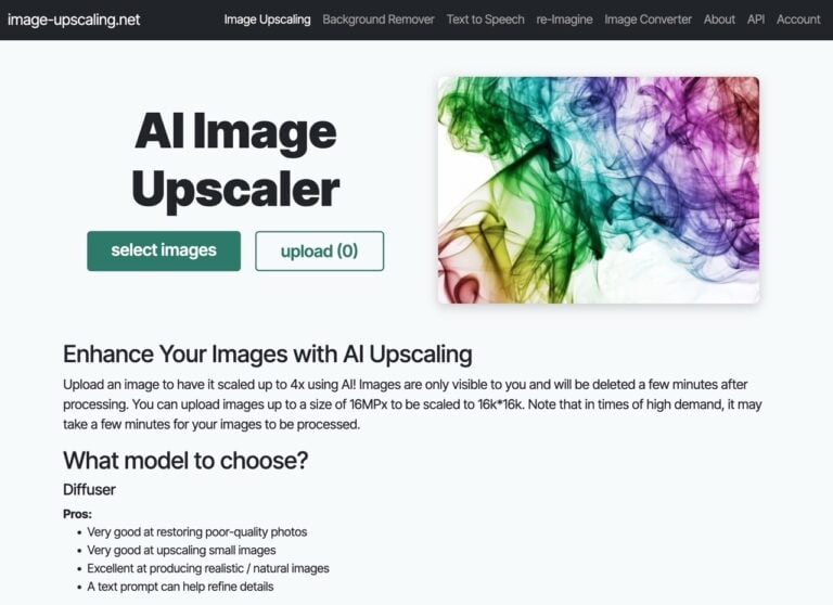 Image-Upscaling 免費 AI 影像放大工具,最高 4 倍清晰度提升 1 Image-Upscaling 免費 AI 影像放大工具,最高 4 倍清晰度提升
