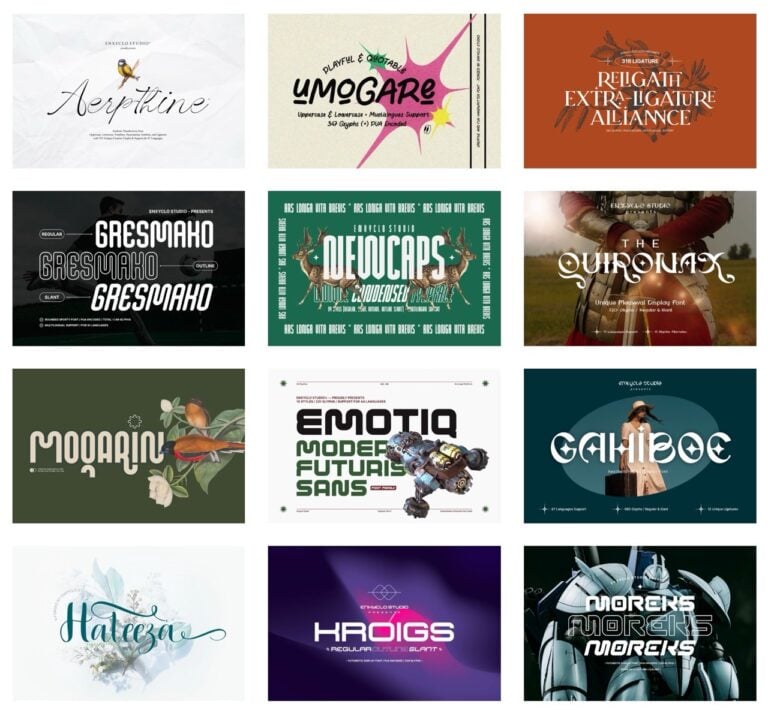 Font Bundles 限時免費下載:16 款獨特現代風格字型包(原價 $35) 1 Font Bundles 限時免費下載:16 款獨特現代風格字型包(原價 $35)