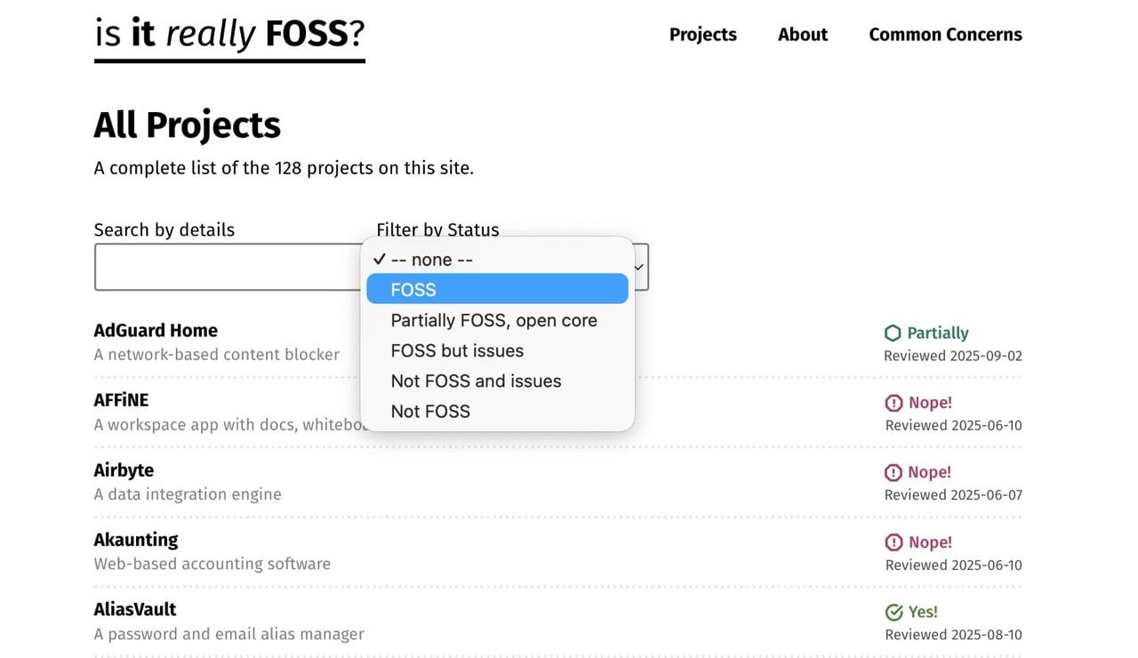 is it really FOSS?