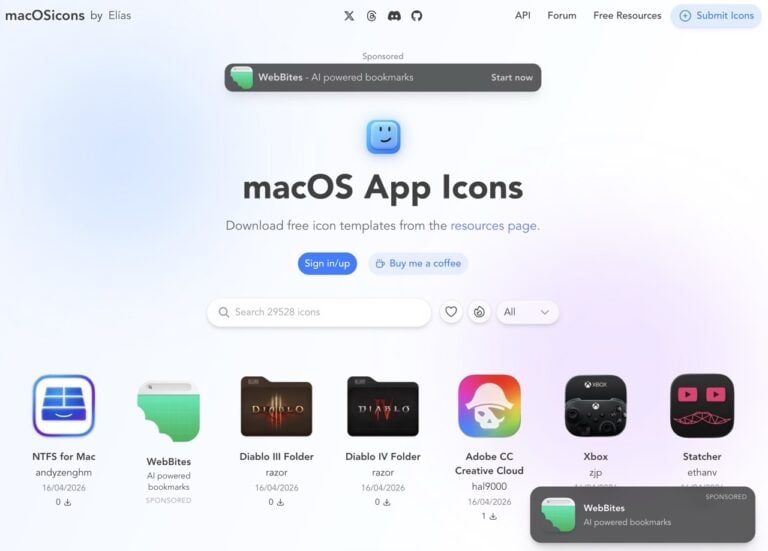 Google Gemini Mac 版圖示太醜？用 macOSicons 免費下載近 3 萬款精美圖示替換